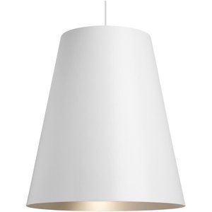 Visual Comfort Modern Gunnar Pendant - White/Satin Haze Incandescent